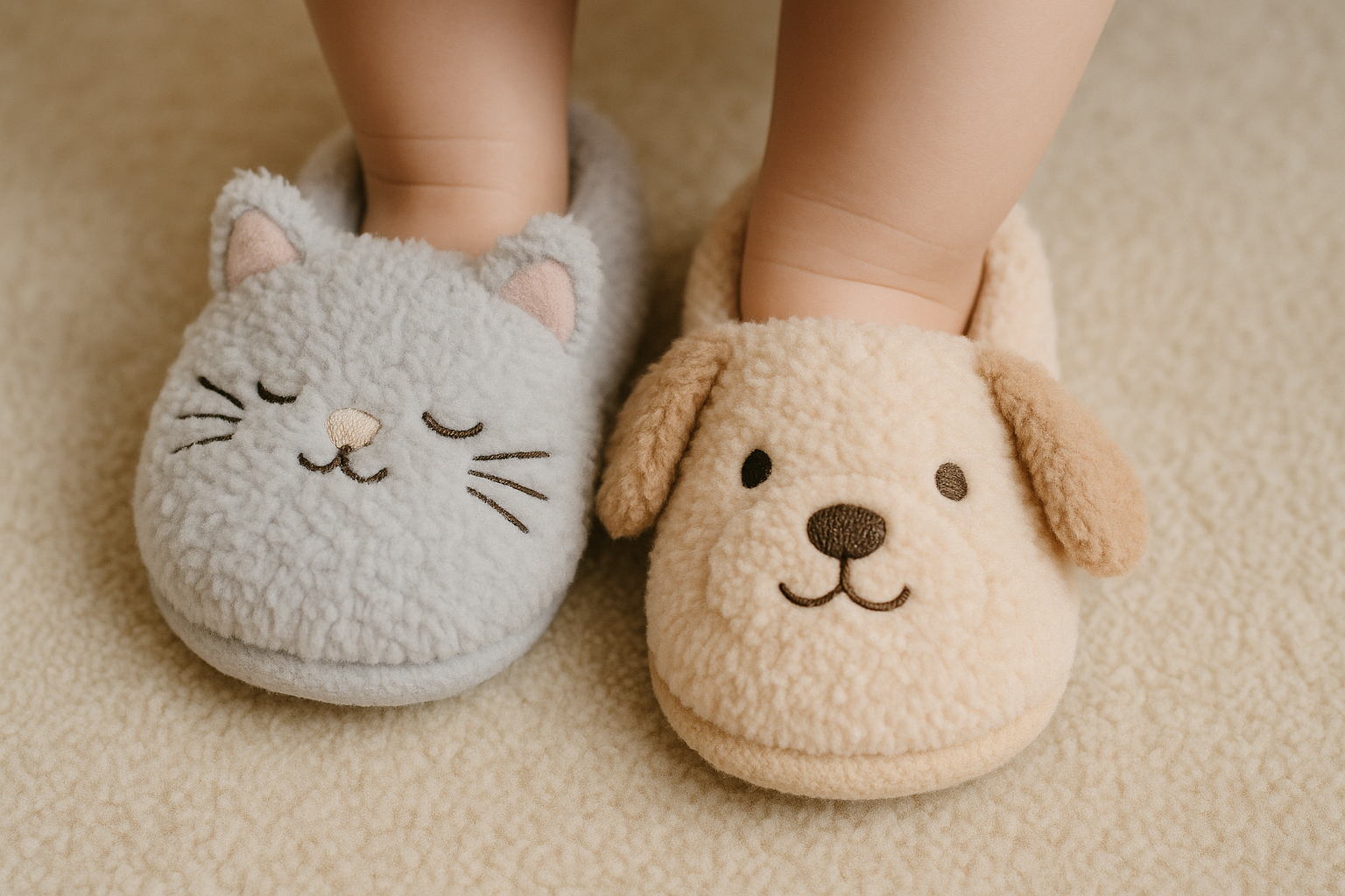 just focus on the slippers and make them have cute desing like a cute caT OR A DOG